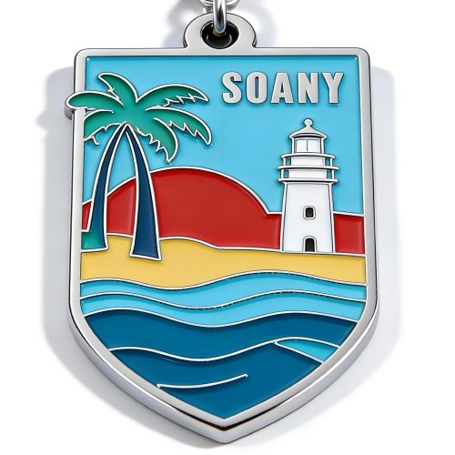 Metal Enamel Keychain