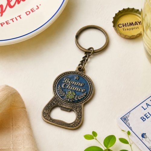 Custom Metal Enamel Bottle Opener Keychain